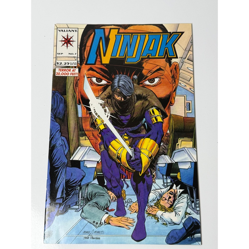 Ninjak #7 Valiant Comics 1994 Mark Moretti Cover Terror at 20000 Feet